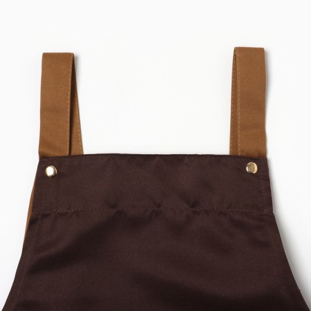 Apron Ethel Cols. Korichnoye, 69*74 cm, 100% p/e-1