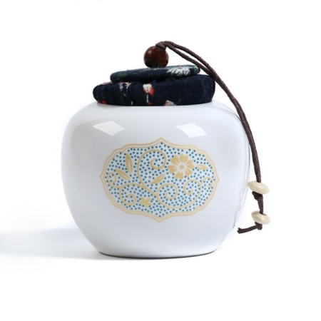 A set for a tea ceremony of 6 items per 3 people: a cup 50 ml, a kettle 280 ml, white-4
