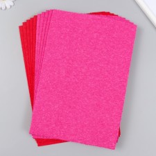 Set of terry foamiran 2 mm, 20x30 cm, (UP. 10 pcs), assorted No. 02