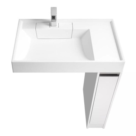 Tumbing under the Aquaton sink "Londri 200", for a washing machine, white-1