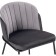 Siolim Metal/velor stool/velor, black/light gray 54x60x76 cm