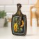 Decorative board "Sunflower with a butterfly", 22.6x13.5x0.5 cm