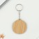 Key keychain wooden "Aries", space, 4.5 x 6 cm