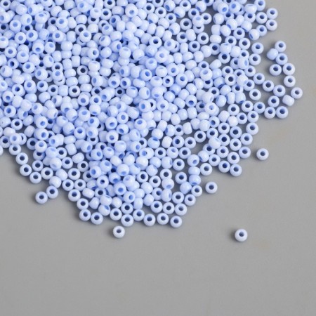 Glass beads 15/0 "Marshmallow. Matte. Lilac" 10 g-1