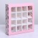 Box for sweets, confectionery packaging, 16 cells, “bloom” 17.7 x 17.7 x 3.8 cm