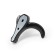 Furniture hook CAPPIO CLOWN, two -rod, zinc, black color