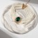 Choker-Coker "luxury" pearl, green in gold, 30.5 cm