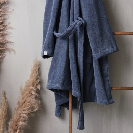 Tainted female bathrobe SL Home: Basic "Riviera", size M, 100% cotton, 420 g/m2-7