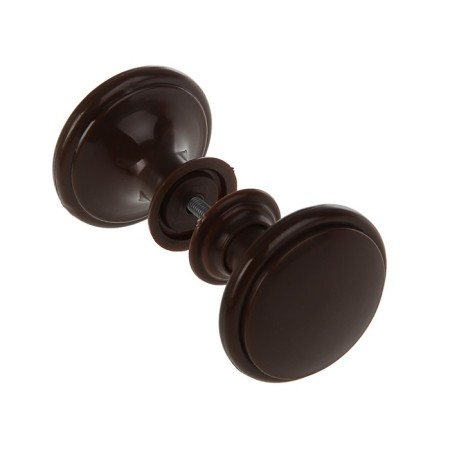 Plastic door handle, d = 65, chocolate color