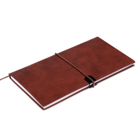 The weekly dated 2025, Escalada, 175 x 95 mm, soft cover with artificial leather, 64 sheets, pancake embossing, block 70, brown-2
