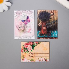 A set of postcards with seeds 