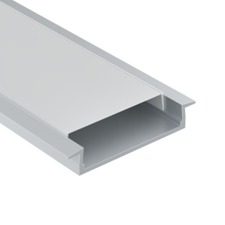 Aluminum profile built-in Led Strip Alm003S-2M, 200x3.04x0.6 cm, silver color