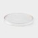 Dessert plate Magistro Water Lily, D = 15 cm, glass, with a golden border, transparent