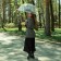 Umbrella women's dome Girl Boss, 8 spokes, D = 88 cm, transparent