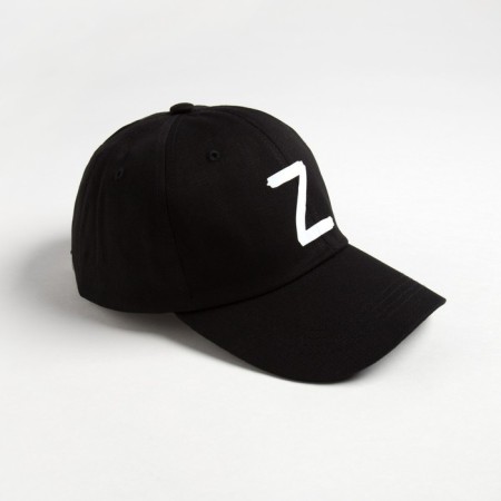 Cap with symbols Z, minku color black, size 58-2