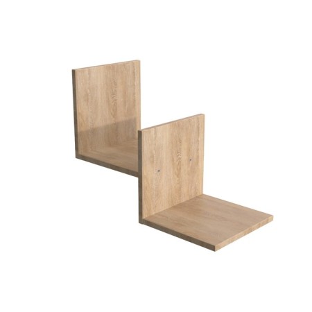 Double “Universal” shelf, 530 × 200 × 400 mm, the color of the oak -shaped light
