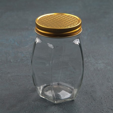 Glass jar for honey and jam "Sot", 400 ml, 8 × 12 cm