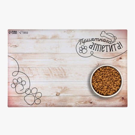 A rug for a bowl non -slip "pleasant appetite", 43x28 ​​cm-1