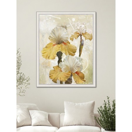 Reproduction of the picture "Romantic irises. No. 1 ”, 50x65, frame (45-a355)-2