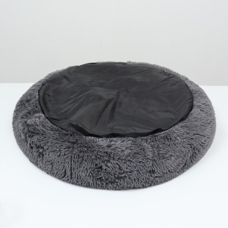 Lying for dogs and cats, long fur, 80 x 80 x 25 cm, gray-5