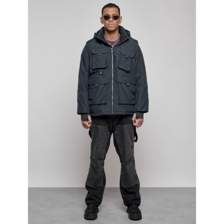 Luy jacket transformer male winter, size 48, dark blue color