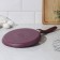 Pancake pan Trendy Style, D = 24 cm, plastic handle, anti -stick coating, burgundy color