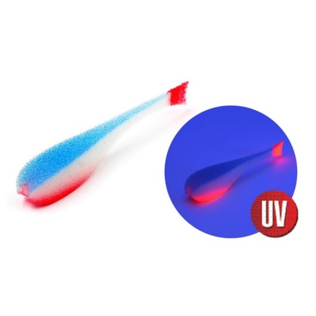 Yaman foam fish with silicone insert, 90 mm, color 22 UV, 5 pcs.