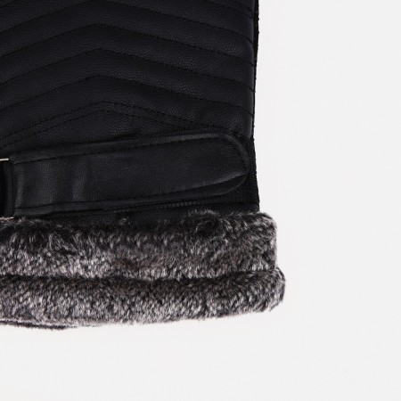 Gloves male, dimensionless, with insulation, black color-1