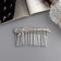 Hair crest "Medea" Bant Mini, 7 × 3.5 cm, silver