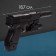 Pneumatic children's pistol "Fort", with a flashlight, a laser and a silencer