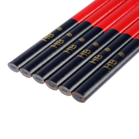 Pencils are building tundra, two -tone, 180 mm, 6 pcs.-3