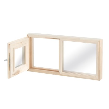 Window, 30 × 60cm, double glass, double linden-2