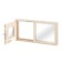 Window, 30 × 60cm, double glass, double linden