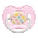 Nipple - orthodontic dummy with container, +3 months, pink color