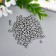 Glass beads 6/0 "metallic. Silver" 10 g