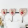 Hooks decorative wood "heart frame" 8x41.5x5.7 cm
