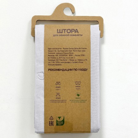 The bathroom curtain dasch, PEVA, 180x200 cm, white-1