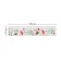 Line 15 cm Istanm "leaves", plastic, with a wavy edge, with a design, euro suspension