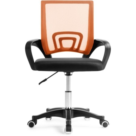 Computer chair Turin black/orange plastic/fabric, black/black 60x55x82 cm-2