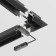 Corner Connector for the built-in track system Technical TRX010CL-22B, 10x5.3x10 cm, black color is black