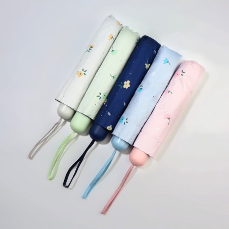 Mechanical “Flowers” ​​umbrella, 4 additions, 8 knitting needles, r = 47/55 cm, d = 110 cm, color mix-3