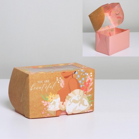 Confectionery packaging Bilateral box “You are beautiful”, 16 x 10 x 10 cm
