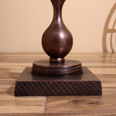 Coffee table 41x41x56 cm, aluminum/marble-4