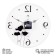 Watch wall, interior "poppies", d-34 cm, silent