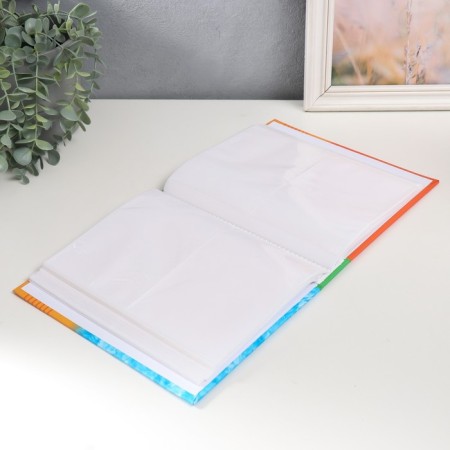 Photo album for 200 photos 10x15 cm, plastic. Pure Ultramarine sheets pineapple-2