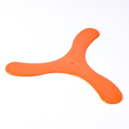 Boomerang three -lobed, 23 x 23 cm, plastic, orange-1