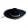 Carnival hat "Sombrero", black color