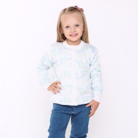 Children's jacket, white color, height 92-98 cm