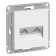 SETLASDESIGN outlet, double, computer, RJ45+RJ45, cat. 5E, mechanism, white