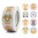 Stick Paper "Beasts in pastel colors" d = 2.5 cm 500 pcs in a roll 3x6x6 cm